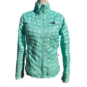 The North Face Womens Thermoball Insulated Jacket Aqua Teal Lightweight‎ Small
